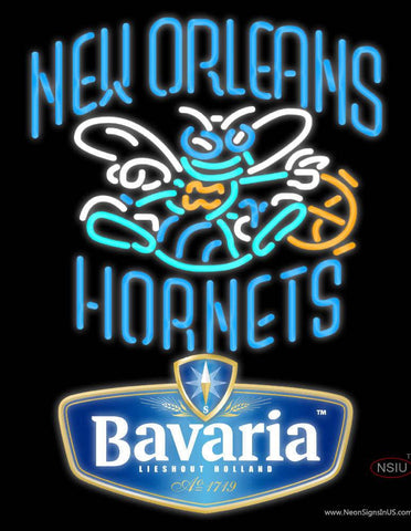 Bavarian New Orleans Hornets Neon Beer Sign 