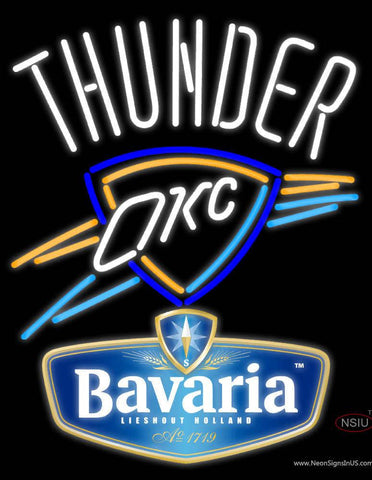Bavarian Oklahoma City Thunder Neon Beer Sign 