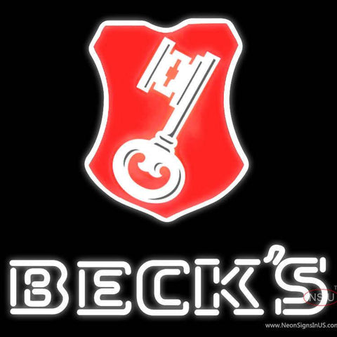 Beck Key Label Neon Beer Sign x 