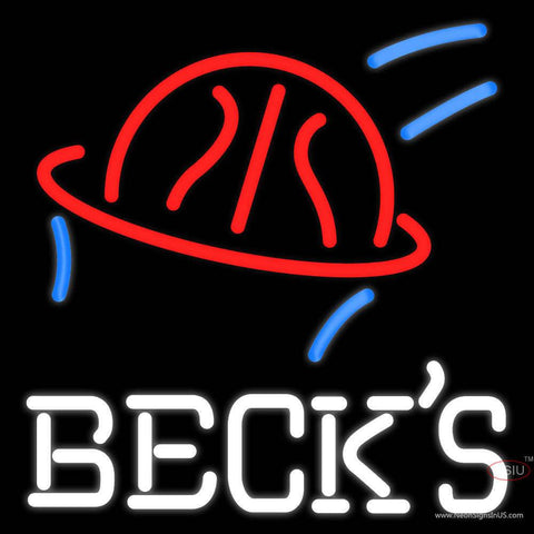 Becks Basketball Neon Beer Sign 