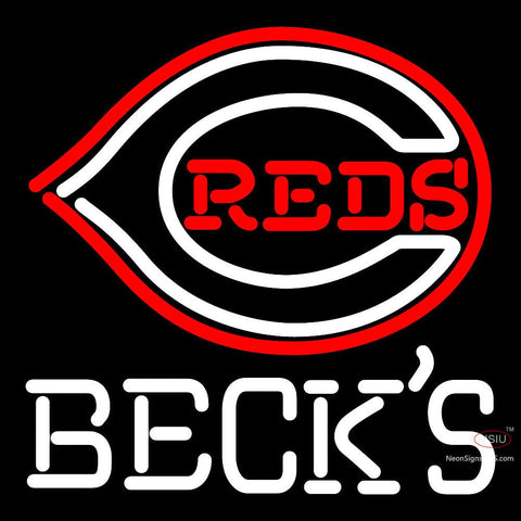 Becks Cincinnati Reds MLB Neon Sign x 