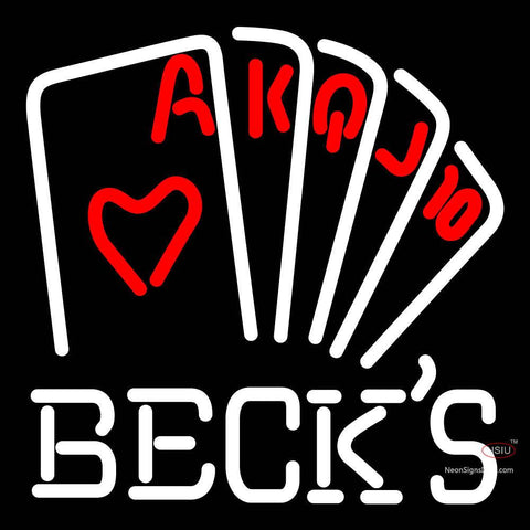 Becks Poker Series Neon Sign 