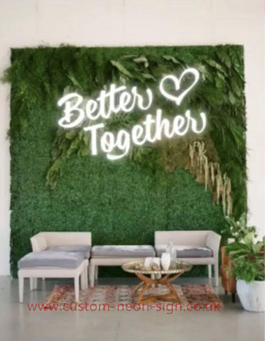 Better Love Together Wedding Home Deco Neon Sign 