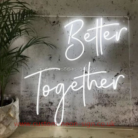 Better Together Wedding Home Deco Neon Sign 
