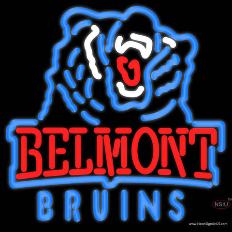 Belmont Bruins Team Real Neon Glass Tube Neon Sign x 