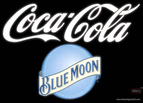 Blue Moon Coca Cola Sign 