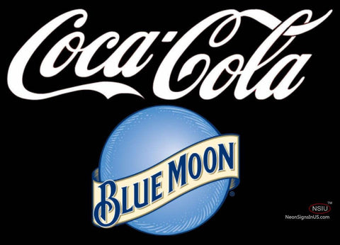 Blue Moon Coca Cola Sign   