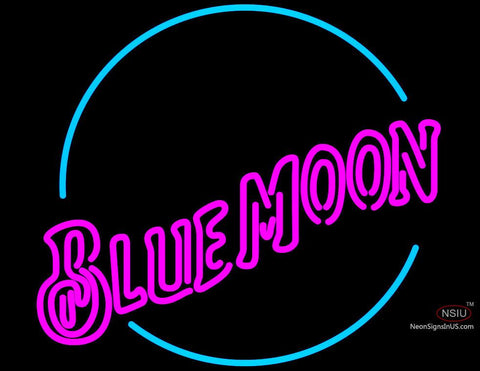 Blue Moon Pink Neon Beer Sign