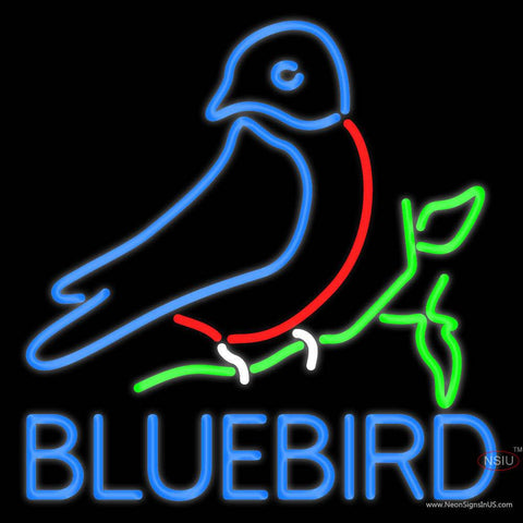 Bluebird Real Neon Glass Tube Neon Sign 