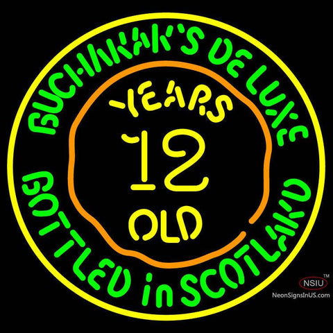 Buchanans Deluxe  Year Old Neon Sign 