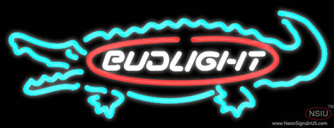 Bud Light Alligator Neon Beer Sign 