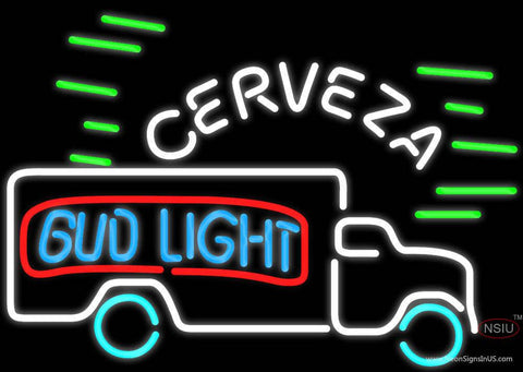 Bud Light Cerveza Truck Neon Beer Sign 