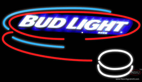 Bud Light Hockey Neon Beer Sign