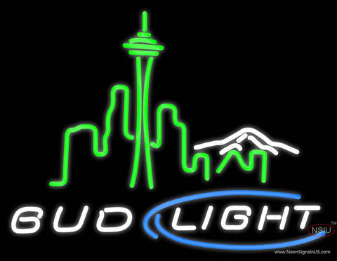 Bud Light City Real Neon Glass Tube Neon Sign