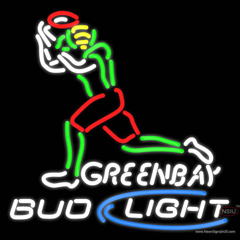 Bud Light Green Bay Real Neon Glass Tube Neon Sign 