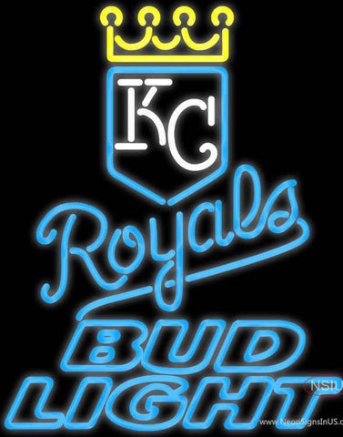Bud Light Kansas City Royals MLB Real Neon Glass Tube Neon Signs 