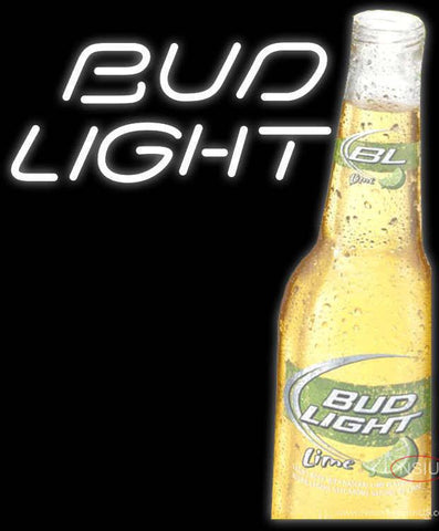 Bud Light Lime Pride Ad Real Neon Glass Tube Neon Sign 