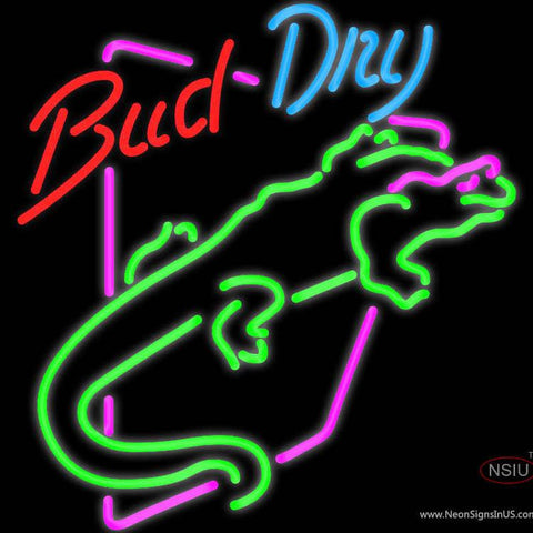 Bud Light Lizard Iguana Neon Beer Sign 