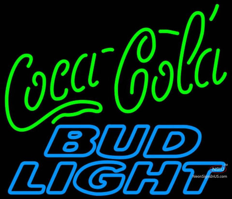 Bud Light Neon Coca Cola Green Neon Sign   