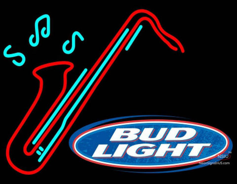 Bud Light Saxophone Neon Sign   