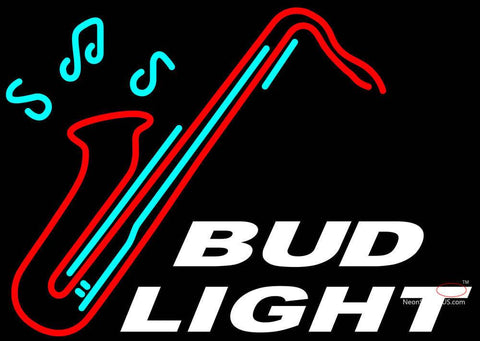Bud Light Saxophone Neon Sign 