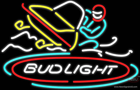 Bud Light Snowmobile Neon Beer Sign 