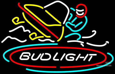 Bud Light Snowmobile Neon Beer Sign