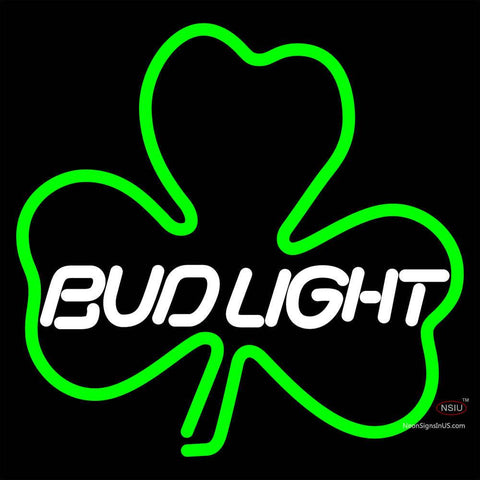 Budlight Green Clover Neon Sign x