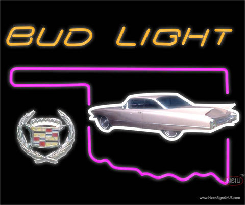 Budlight Oklahoma Calidac Car Real Neon Glass Tube Neon Sign 