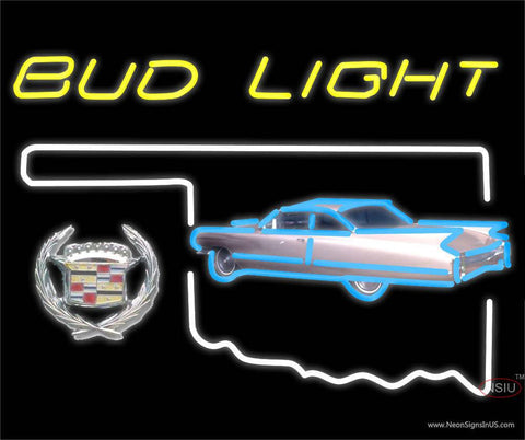 Budlight Oklahoma Calidac Car Real Neon Glass Tube Neon Sign