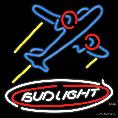 Budlight Plane Real Neon Glass Tube Neon Sign