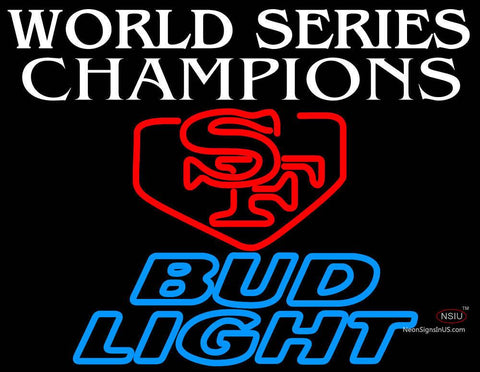Bud Light World Series Champions Sf Neon Sign 