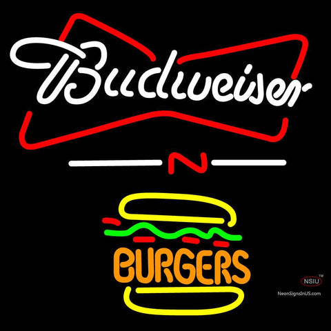 Budweiser Burgers Neon Sign 