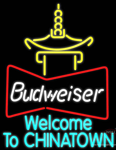 Budweiser Chinatown Real Neon Glass Tube Neon Sign