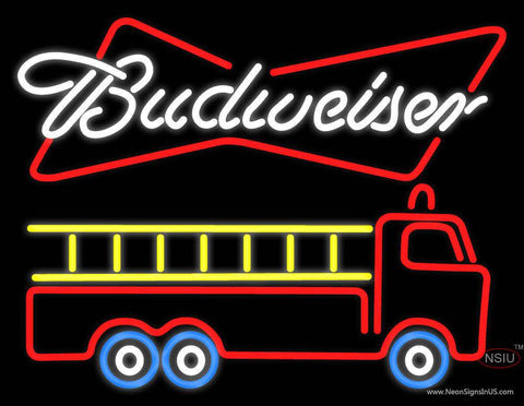 Budweiser Fire Brigade Real Neon Glass Tube Neon Sign
