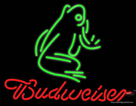 Budweiser Frog Neon Beer Sign