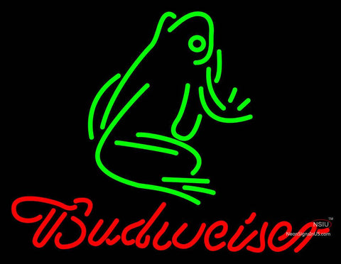 Budweiser Frog Neon Beer Sign 