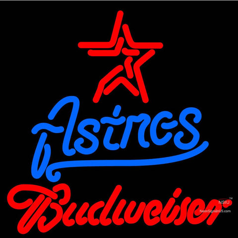 Budweiser Houston Astros MLB Neon Sign 