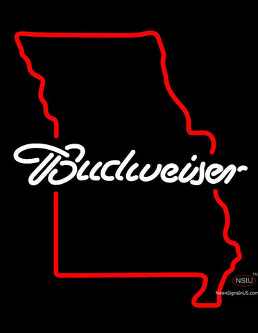Budweiser Map Neon Sign 