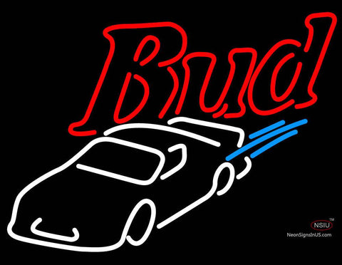 Budweiser NASCAR Stockcar Neon Sign