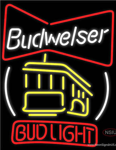 Bud Cable Car Neon Beer Sign 