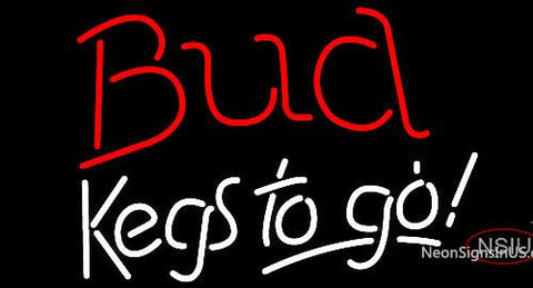 Bud Kegs To Go Neon Beer Sign 