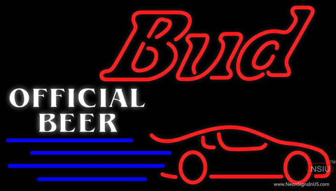 Budweiser Official Nascar Neon Beer Sign