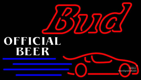 Budweiser Official Nascar Neon Beer Sign