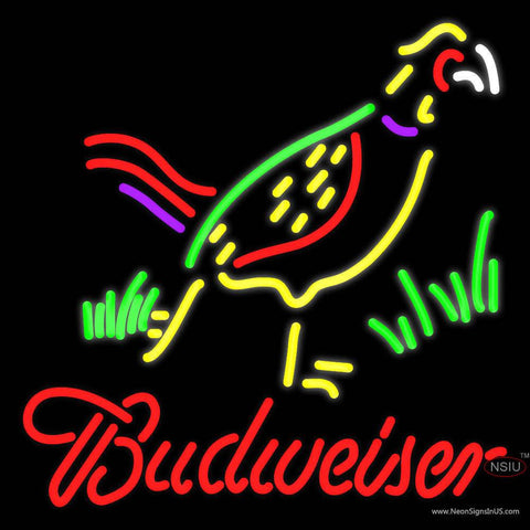 Budweiser Pheasant Real Neon Glass Tube Neon Sign 