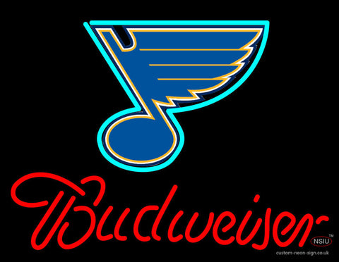 Budweiser St Louis Blues Neon Sign 