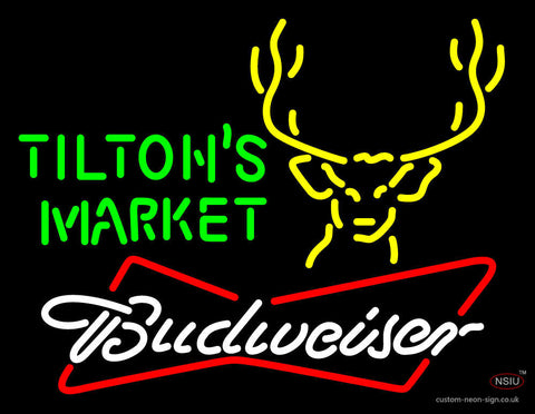 Budweiser Tiltons Market Neon Sign 