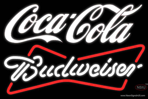 Budweiser White Coca Cola White Sign 