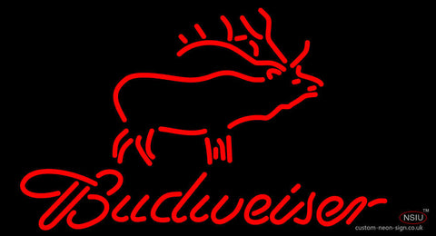Budweiser With Deer Neon Sign 