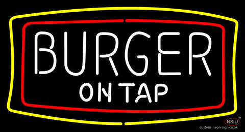 Burger On Tap Neon Sign 